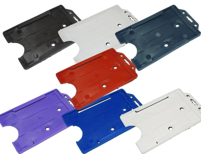 £54.99 • Buy ID Card Pass Badge Holder For Lanyard Neck Strap & Retractable Keyring Vertical