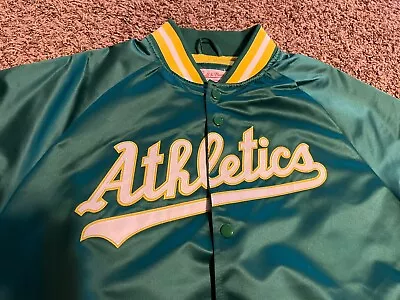 Mitchell & Ness Oakland Athletics Authentic Lightweight Satin Jacket Medium • $75