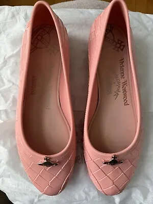 Vivienne Westwood + Melissa Margot Ballerina Flat Anglomania Orb Jelly Shoes 9 • $45.50