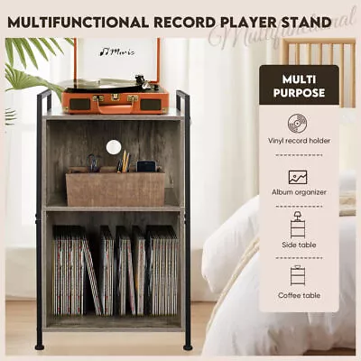 3Tier Vinyl Record Player Stand Storage Cabinet Turntable Stand Shelf Table180LP • $98.59