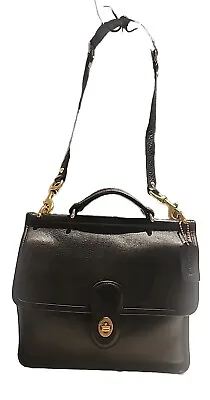 Vintage Coach Willis Bag 9927 Black Leather Handbag/Purse. EUC • $115
