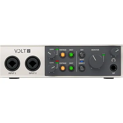 Universal Audio Volt 2 2-In/2-Out 24-bit/192 KHz USB 2.0 Audio Interface • $169.99