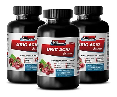 $49.67 • Buy Gout Relief - Gout Support - Uric Acid Formula 1430mg 3b - Advanced Antioxidant 
