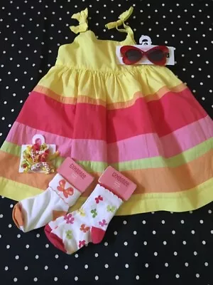Gymboree Social Butterfly Dress Hair Clips Sunglasses 18-24 18 24  NWT • $27.99