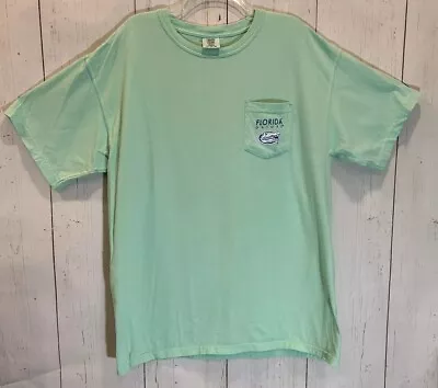 Florida Gators T-shirt Men Sz XL Mint Green Circle Scene Comfort Colors READ • $6.79
