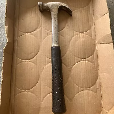 Vintage Claw Hammer With Rubber Handle 13”  - Drop Forged • $7