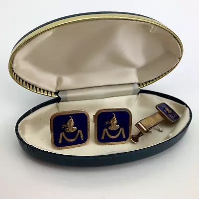 Vintage Macdonald Export A Cufflink Set Canada Cigarette Tobacco Scottish Lassie • $34.87