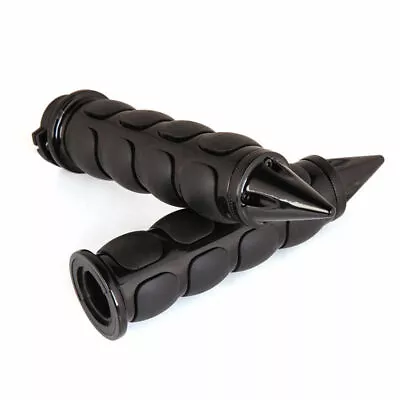 Black Motorcycle Hand Grips 1  Handlebar For Suzuki Boulevard M109R M50 M90 M95 • $32.78