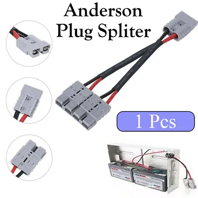 $16.99 • Buy 1x 6mm Automotive Cable 50 Amp Anderson Plug Connector Double Y Adaptor