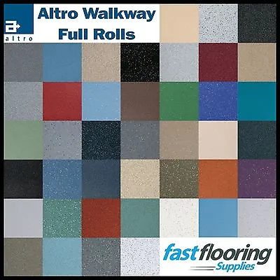 Altro Walkway Safety Flooring / 30 Colours Available / Wetroom Bathroom Etc • £1