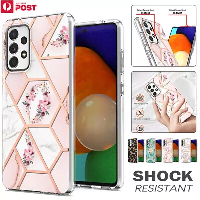 $12.99 • Buy For Samsung S22 S21 S20 FE Ultra A12 A32 A52S A72 Case Marble Shockproof Cover