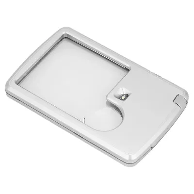 Credit Card Magnifier With LED Light Pocket Square Magnifier 3X 6X Lens Kits • $8.95