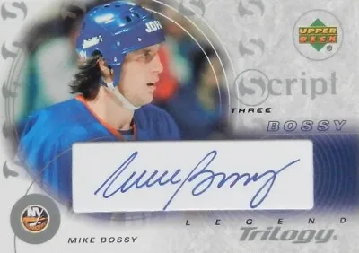 03-04 Ud Trilogy Legend Script Three Mike Bossy New Islanders Autograph Auto • $36.21