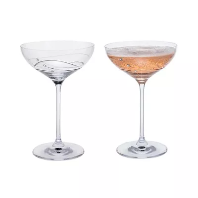 Dartington Glitz Champagne Saucer Pair • £41.13