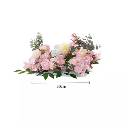 50/100cm Artificial Silk Flower Row Rose Garland For Party Arch Wedding Decor UK • £20.95