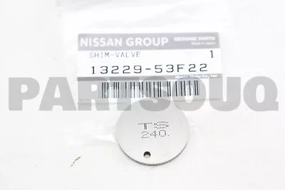 1322953F22 Genuine Nissan SHIM-VALVE 13229-53F22 • $7.34