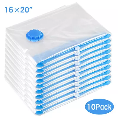 $5.98 • Buy 16×20  1/10Pcs Vacuum Seal Storage Bags Travel Compression Space Saver Organizer