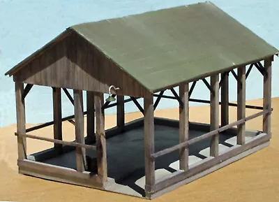 OPEN SIDED SHED O On30 Model Railroad Unpainted Structure Resin  KIT CR332 • $64.98