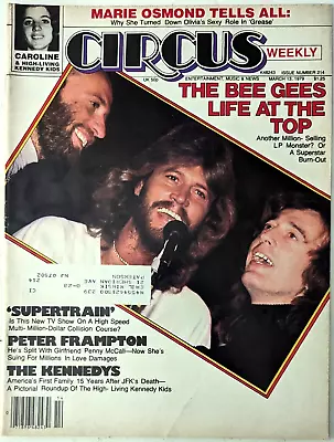 Circus Magazine March 1979. Bee Gees Peter Frampton Marie Osmond Disco Rock? • £13.29