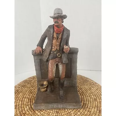 Michael Garman 1985 Maverick Cowboy Figure Statue Signed By Artist #415S • $130