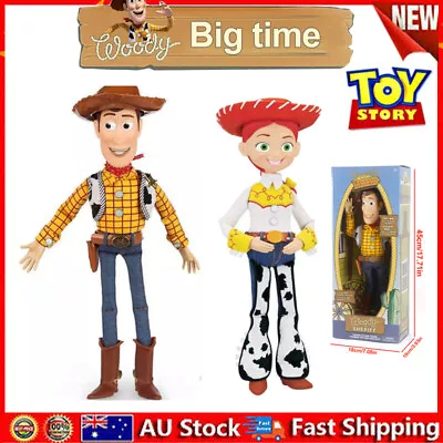 16  Toy Story Woodys Roundup Talking Woody The Sheriff  Action Figure Doll Gifts • $49.59