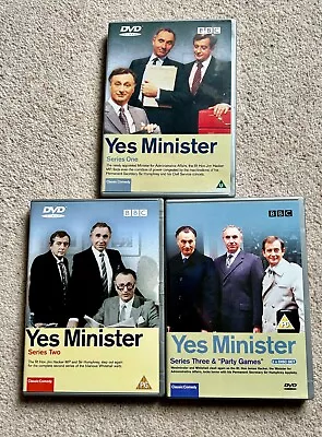 Yes Minister Series 1-3. DVD. Free P&p! • £9.99