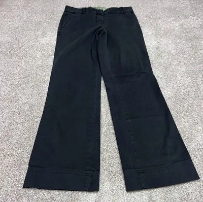 J. Crew City Fit Pants Stretch Black Front Pockets Women’s Size 2 • $12.99