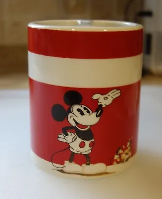 Disney Mickey Mouse Ceramic Red & White Bathroom Toothbrush Holder  New • $22.99