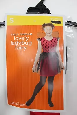 SMALL LOVELY LADYBUG FAIRY COSTUME Girls (4-6) Red Fancy Dress Child Halloween • £33.70