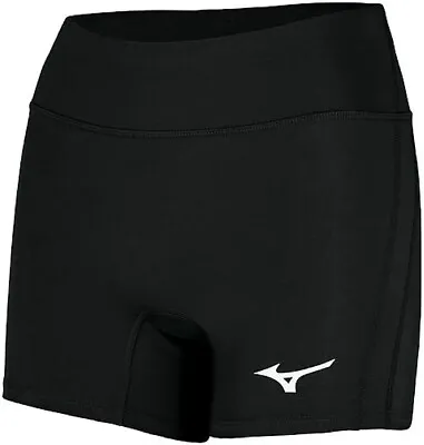 NWT Mizuno Elevated 4  Women's Volleyball Shorts Black Size XL • $34.77