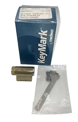 Medeco Keymark 0503 20K009s4 26-8ES Mortise KnoBlock Cylinder Satin Chrome • $39.99