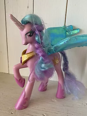 My Little Pony MLP Talk/ Light Up Princess Celestia Unicorn Toy Hasbro - 2010 • £9