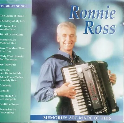RONNIE ROSS CD Memories Are Made Of This Buy From Us For 100% F/ BACK Guaranteed • £5.99