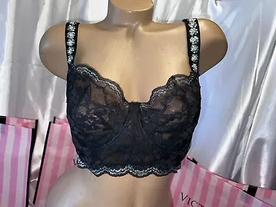 Victorias Secret Bra Dream Angels Push-Up W/Out Padding 36DD Sequin Straps • $32.39