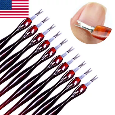 2 X Cuticle Pusher Trimmer Cutter Remover Pedicure Manicure Nail Art Tools US • $1.23