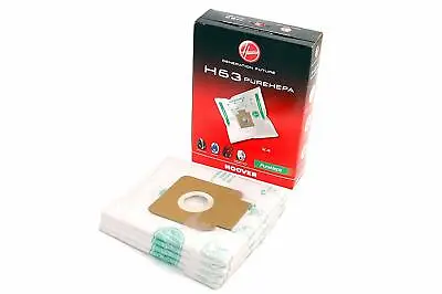 Genuine Hoover H63 Vacuum Cleaner Dust Bags Purehepa Pack Of 4 35600536 • £12.75