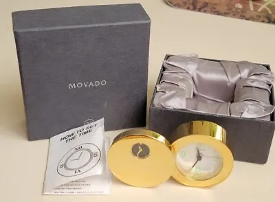 Beautiful MOVADO DUAL DIAL Alarm Clock ~Excellent Piece!! • $29.99