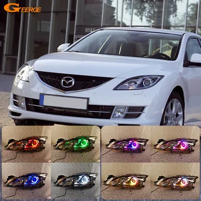 For Mazda 6 Mazda6 Atenza GH MK2 Dynamic RGB LED Angel Eyes Hex Halo Rings • $57.78