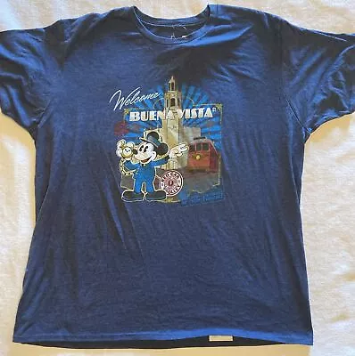 Disney California Adventure Buena Vista St. Red Car Trolley Mickey T-Shirt 2XL • $27.99