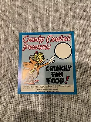 Vintage Candy Coated Peanuts Vending Machines Display Card • $7.99