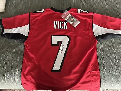 Michael Vick Signed Auto Autograph Replica Falcons Jersey JSA Witness • $70