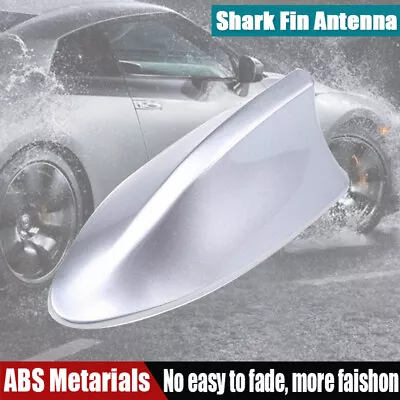 Silver Car Shark Fin Aerial Antenna Mast Roof AM/FM Radio Signal For BMW AUDI • £5.63