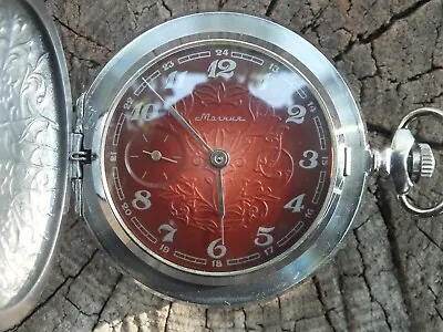 Vintage Molnija Molnya 18 Jewels USSR Mechanical Pocket Watch. NEW. • $84