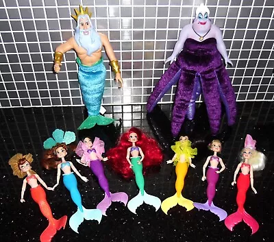 Disney Little Mermaid Doll Set Princess Ariel Ursula Kids Toys Playset • £19.99