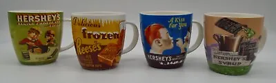 New Hersey Chocolate Set Of 4 Vintage Look Ceramic Collectible Coffee Cup Mugs • $49.77
