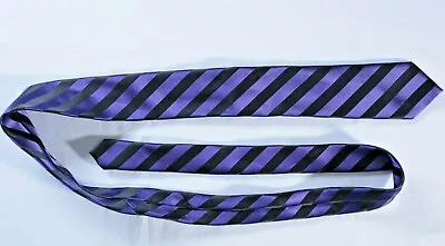 Axist Purple Black Stripe Men Tie 57 X3  • $19