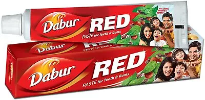 3 Tubes Dabur Red Herbal Toothpaste 400g Total With Clove & Mint • $20