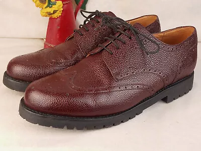 Men's Brown Abba John Spencer England Shoes Size Uk 10 • £74.99