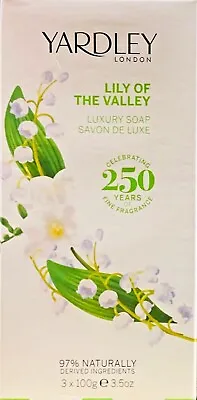 £8.94 • Buy Yardley Lily Of The Valley Luxury  Soap Set 3x100g
