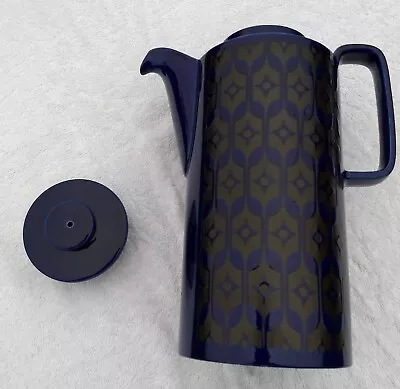 Hornsea Heirloom Coffee Pot Midnight Blue - Vintage 1970s - John Clappison Desig • £30